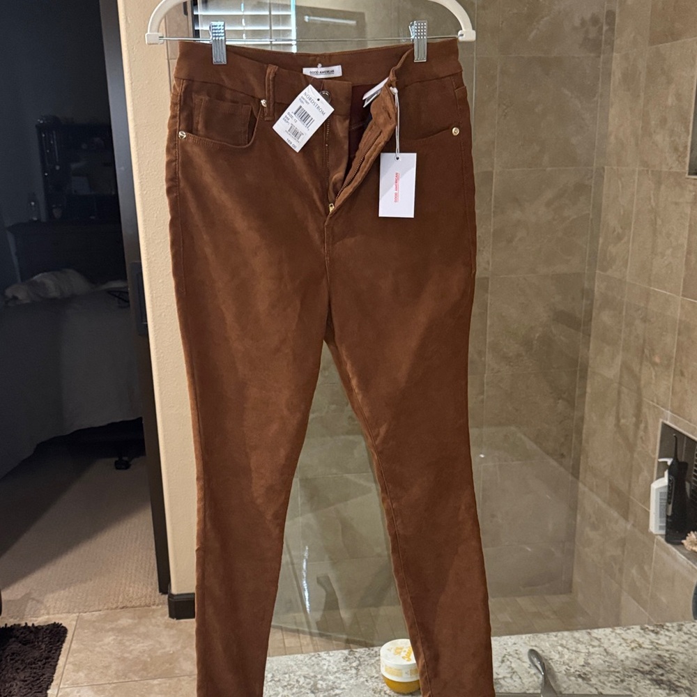 Nordstrom Tan Suede Trousers